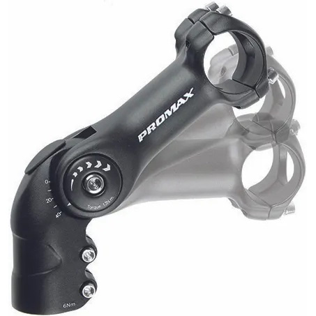 Вынос руля Promax, регулируемый, -25-90°, 1 1/8", 110мм, 31.8мм, алюминиевый, черный, 5-400305