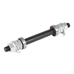 Ось с пром. подшипниками для втулок Bike Parts SF-A03F 28H; O.L.D. 100мм; AXLE S45C 3/8"; под эксентрик Ось с пром. подшипниками для втулок Bike Parts SF-A03F 28H; O.L.D. 100мм; AXLE S45C 3/8"; под эксентрик