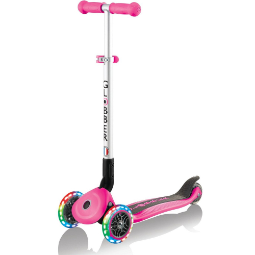 Самокат GLOBBER PRIMO FOLDABLE LIGHTS, розовый
