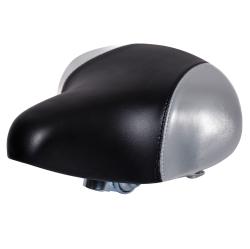 Седло HBAZ-0801A Novatrack комфортное, черно-серое Седло HBAZ-0801A Novatrack комфортное, черно-серое