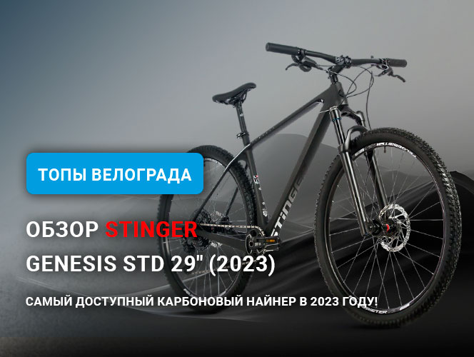 Обзор Stinger Genesis Std 29" (2023) – Самый доступный карбоновый найнер в 2023 году! Обзор Stinger Genesis Std 29" (2023) – Самый доступный карбоновый найнер в 2023 году!