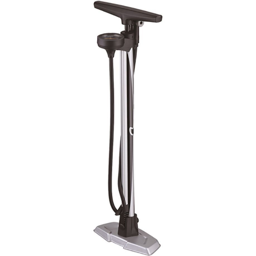 Насос напольный Giyo GF-54E , универсальная насадка, манометр 2,5", серебристый