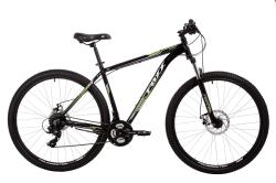 Велосипед Foxx Atlantic 29" (2024), рама 22" (185-195 см), черный-зеленый Велосипед Foxx Atlantic 29" (2024), рама 22" (185-195 см), черный-зеленый