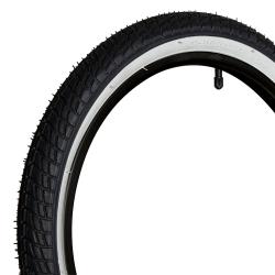 Покрышка PONELY P704 18”*2.125 с белой лентой Покрышка PONELY P704 18”*2.125 с белой лентой