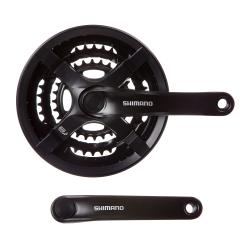 Система Shimano Tourney TY501, 175мм, 48/38/28T, 6/7/8 ск., б/болтов, черн. Система Shimano Tourney TY501, 175мм, 48/38/28T, 6/7/8 ск., б/болтов, черн.