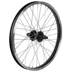 Колесо заднее 20" для BMX, двойной алюм. обод 36H, алюм. втулка, ось 14х175 мм, 9Т, черный Колесо заднее 20" для BMX, двойной алюм. обод 36H, алюм. втулка, ось 14х175 мм, 9Т, черный