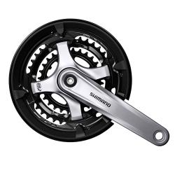 Система Shimano TY701, 175мм, кв, 48/38/28, с защитой, с болтами, цв. черн. Система Shimano TY701, 175мм, кв, 48/38/28, с защитой, с болтами, цв. черн.