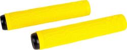 Грипсы Tech Team с барендами Drop, 160mm, black на трюковой самокат (2 шт.), желтый
