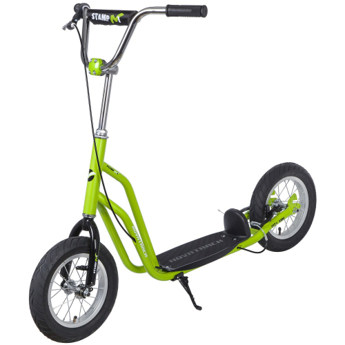 Самокат внедорожный Novatrack Stamp N1 12" (2018), зеленый