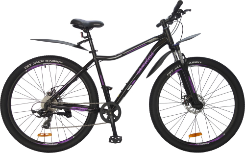 Велосипед Nameless J9800DW 29 (2025), рама 19" (175-185 см), черно-фиолетовый