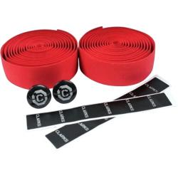 Лента на руль Clark`s CHBT, корковая + крепеж + заглушки, толщина 3мм, красная, 3-121, красный