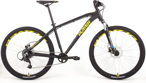 Велосипед Titan Racing Player Two 27.5" (2024), рама XS (130-155 см), черный