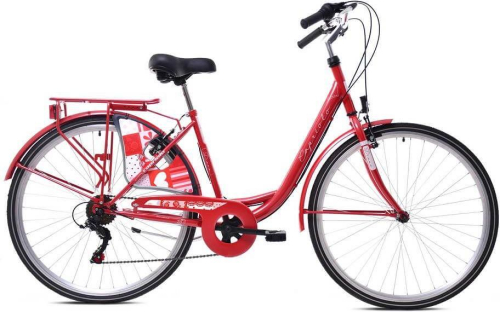 Велосипед Capriolo City Diana Steel (1 x 6) 28" (2023), рама 18" (165-175 см), красный