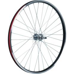 Колесо 26" зад, двустен.обод 32 отв., втулка сталь под V-brake, под трещетку, пром.подшипники