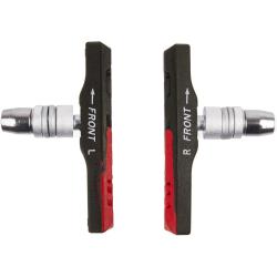 Тормозные колодки M-Wave BPR-VC-DUAL, асимметричные, 72мм, для стальных и алюминиевых ободов, черно/красные, 5-361021 Тормозные колодки M-Wave BPR-VC-DUAL, асимметричные, 72мм, для стальных и алюминиевых ободов, черно/красные, 5-361021