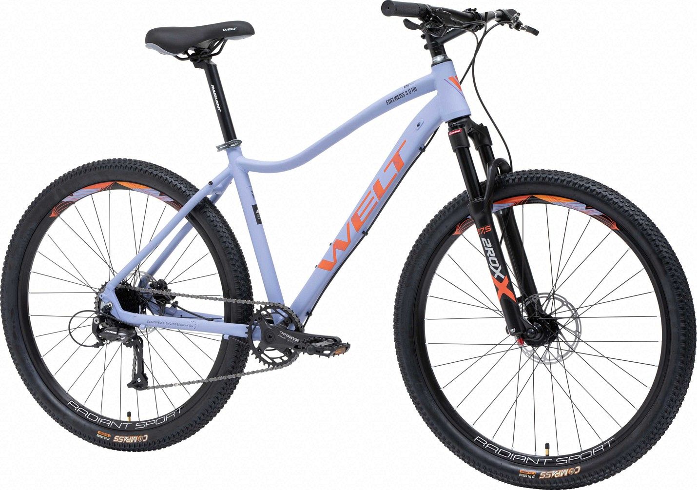 Велосипед Welt Edelweiss 3.0 HD 27 (2024), рама 16" (155-165 см), фиолетовый Велосипед Welt Edelweiss 3.0 HD 27 (2024), рама 16" (155-165 см), фиолетовый