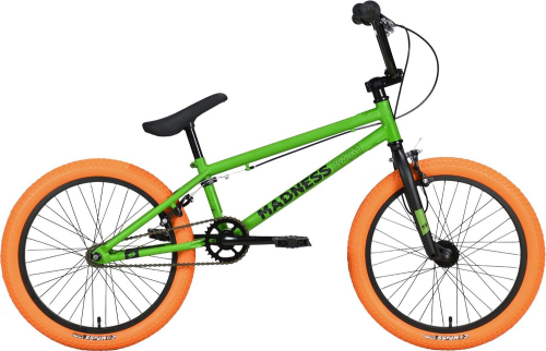 Велосипед Stark Madness BMX 1 (2023), зелено-оранжевый