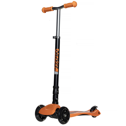 Самокат-кикборд Novatrack RainBow Start Folding (2020), оранжевый