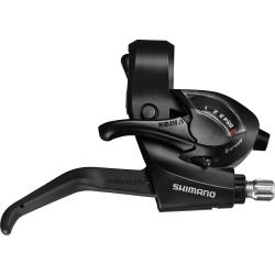 Шифтер Shimano Tourney ST-EF41-6R, 6 скоростей, правый, с ручкой тормоза V-Brake, 2-8121, черный Шифтер Shimano Tourney ST-EF41-6R, 6 скоростей, правый, с ручкой тормоза V-Brake, 2-8121, черный