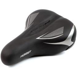 Седло Horst, комфорт, 250x185мм, эластомерное, на блистере, черное, 00-170051 Седло Horst, комфорт, 250x185мм, эластомерное, на блистере, черное, 00-170051