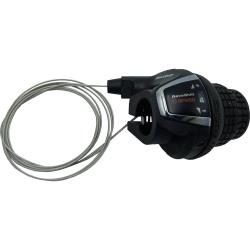 Шифтер Shimano Tourney RS35 Revoshift, правый, 6 скоростей, ASLRS35R6AP, 2-8129, черный Шифтер Shimano Tourney RS35 Revoshift, правый, 6 скоростей, ASLRS35R6AP, 2-8129, черный