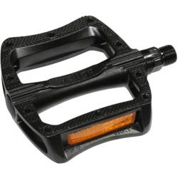 Педали Wellgo B-121, алюминиевые, широкие ось Cr-Mo, 90х110х20мм, 455гр, 6-190428, черный