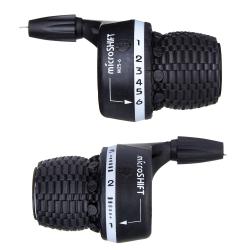 Манетки переключения Microshift MS-25 3 friction/6 indeХ, компл.из 2-х шт на 3 и 6 скоростей