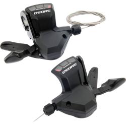 Шифтеры Shimano Deore, M590, лев/пр, 3x9ск, тр.+оплетк, ISLM590PA Шифтеры Shimano Deore, M590, лев/пр, 3x9ск, тр.+оплетк, ISLM590PA