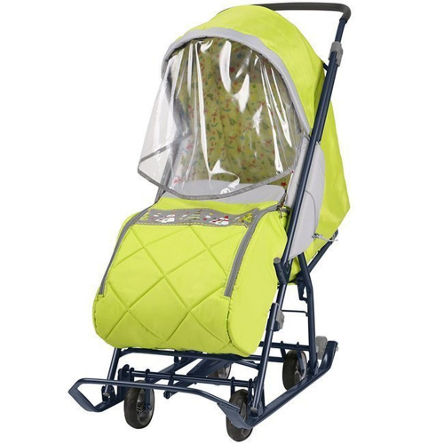 Санки-коляска Нашидетки лимонный НДТ3/5
