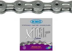 Цепь KMC X10 super light, 116L, серебристая Цепь KMC X10 super light, 116L, серебристая