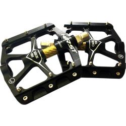 Педали Horst H200, алюминий, ось Cr-Mo+Carbon, 99*101*11 мм, 300 г, черный, 00-170815, черный