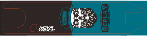 Шкурка для платформы трюкового самоката Novatrack Replay 110 PRO (110A.REPLAY.1NCBK20)