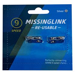 Замок цепи Bike Parts CL-09, 9 ск., 2 шт. на блистере Замок цепи Bike Parts CL-09, 9 ск., 2 шт. на блистере