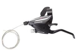 Шифтеры с тормозной ручкой Shimano Tourney EF65, лев, 3ск