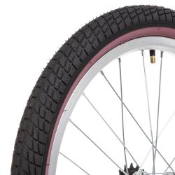 Покрышка 20" с розовой полосой Покрышка 20" с розовой полосой