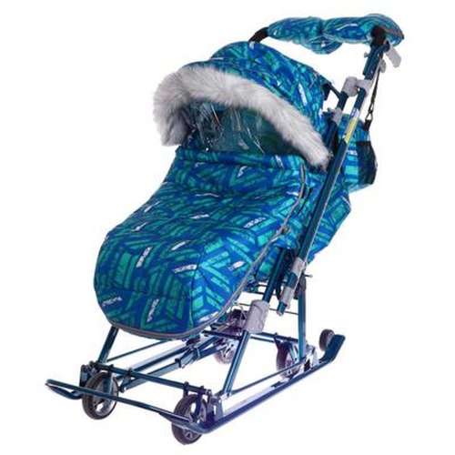 Санки-коляска Ника детям 7-8S НД7-8S/5 спортивный синий