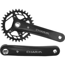 Система шатунов Prowheel Charm FD04S, 9s/10s/11s, шатуны алюминиевые 170мм, звезда сталь 34T, под квадрат, BCD 104, 00-180799 Система шатунов Prowheel Charm FD04S, 9s/10s/11s, шатуны алюминиевые 170мм, звезда сталь 34T, под квадрат, BCD 104, 00-180799