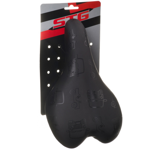 Седло STG YBT-K180F001 для 16" велосипедов, черный