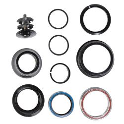 Рулевая колонка Neco H383AEM, ZS44/56, 1 1/8-1 1/2", алюм.чашки, пром.подшипники, черный Рулевая колонка Neco H383AEM, ZS44/56, 1 1/8-1 1/2", алюм.чашки, пром.подшипники, черный