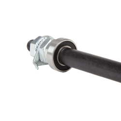 Ось с пром. подшипниками для втулок Bike Parts SF-A03F 28H; O.L.D. 100мм; AXLE S45C 3/8"; под эксентрик Ось с пром. подшипниками для втулок Bike Parts SF-A03F 28H; O.L.D. 100мм; AXLE S45C 3/8"; под эксентрик