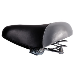 Седло HBAZ-0801A Novatrack комфортное, черно-серое Седло HBAZ-0801A Novatrack комфортное, черно-серое