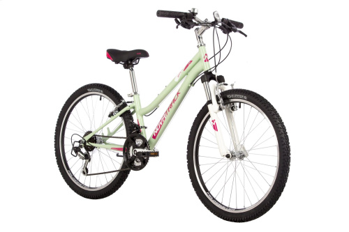 Велосипед Novatrack Jenny Pro 24" (2023), рама 12" (130-155 см), зеленый