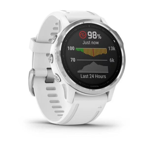 Часы GARMIN Fenix 6S (Silver/White Band)