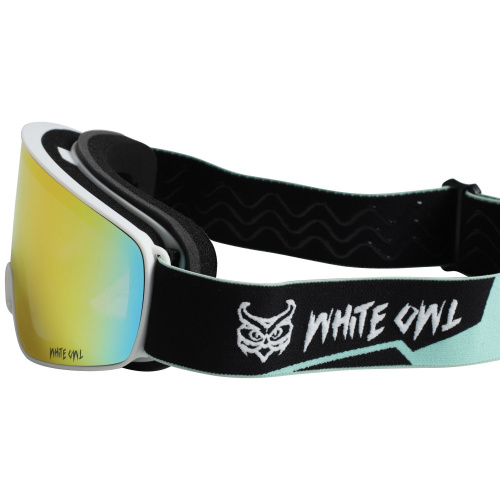 Маска горнолыжная White Owl FA-123, белый-черный