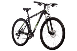 Велосипед Foxx Atlantic 29" (2024), рама 22" (185-195 см), черный-зеленый Велосипед Foxx Atlantic 29" (2024), рама 22" (185-195 см), черный-зеленый