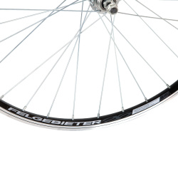 Колесо 26" зад, двустен.обод 32 отв., втулка сталь под V-brake, под трещетку, пром.подшипники