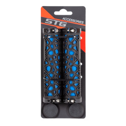 Грипсы STG BC-GR6502, 135 мм, Lock-On, синий