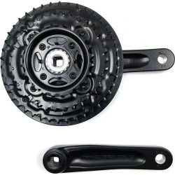 Шатуны Prowheel TA-CQ02, 28/38/48T, 170 мм, черный, черный Шатуны Prowheel TA-CQ02, 28/38/48T, 170 мм, черный, черный