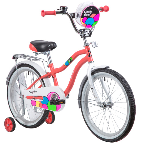 Велосипед Novatrack Candy 20" (2023), рама 12" (110-130 см), розовый