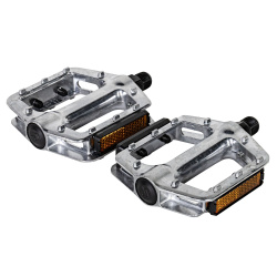 Педали STG FP-925, платформа, алюм, ось 9/16", насып. подшип., серебристые